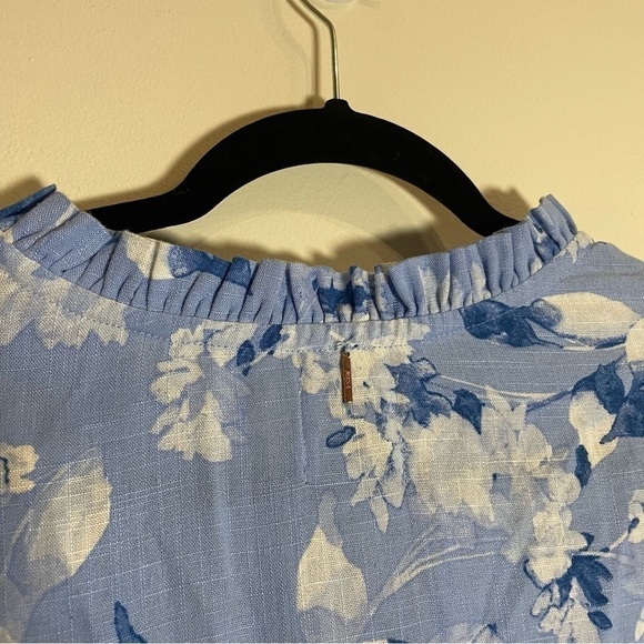 MISA LA Lilian Dress Blue Wildflower Size Medium - Picture 10 of 12